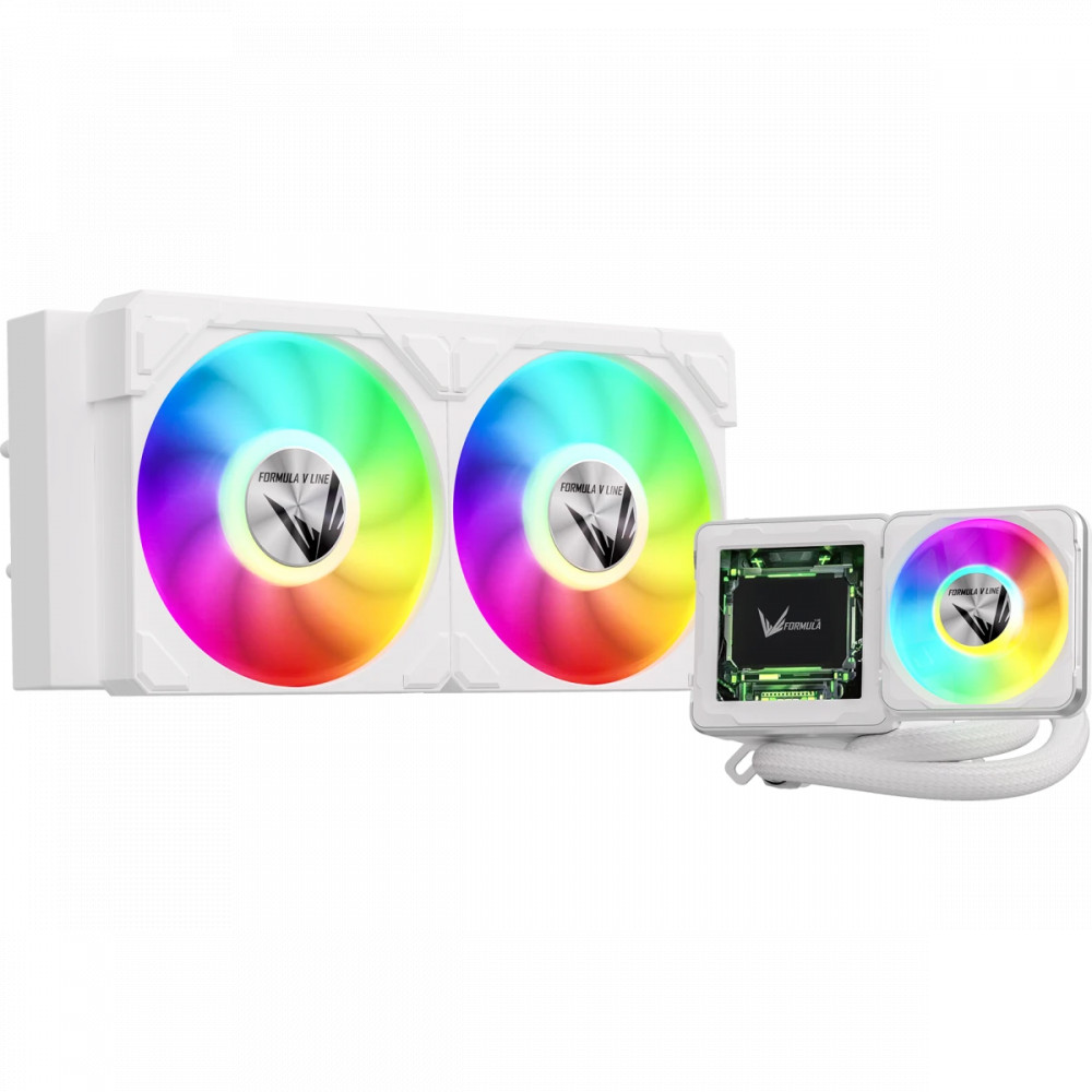 Система охлаждения Formula Cryo Wing Digi 240 ARGB White Cryo Wing Digi 240 WH Для процессора — фото товара