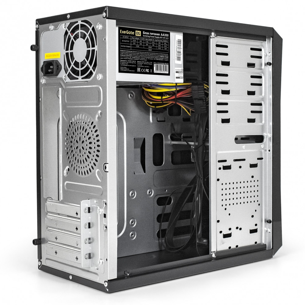 Корпус ExeGate BA-204U-AA350 EX284033RUS Mini-Tower - миниатюра 2