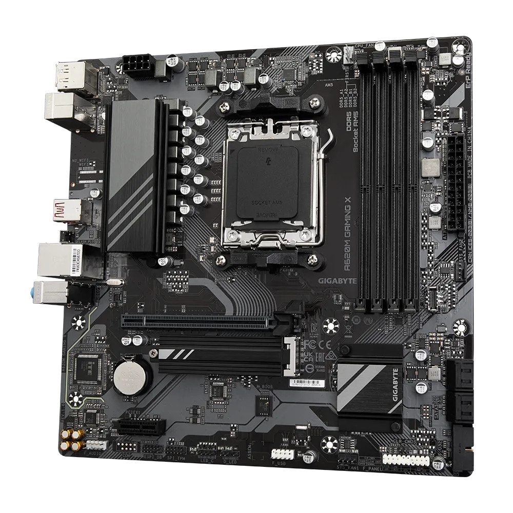 Материнская плата Gigabyte A620M GAMING X Micro-ATX, AMD AM5 - миниатюра 3