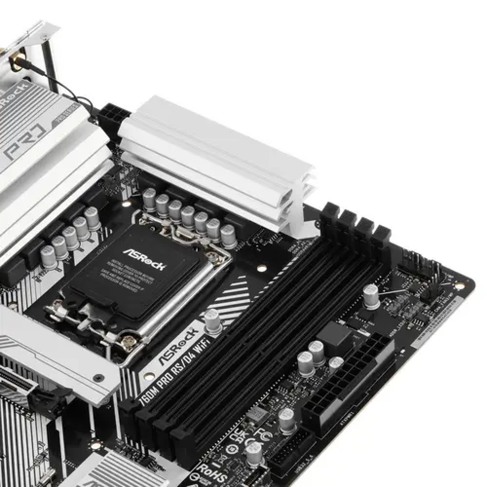 Материнская плата ASRock B760M PRO RS/D4 WIFI Micro-ATX, LGA 1700 - миниатюра 4