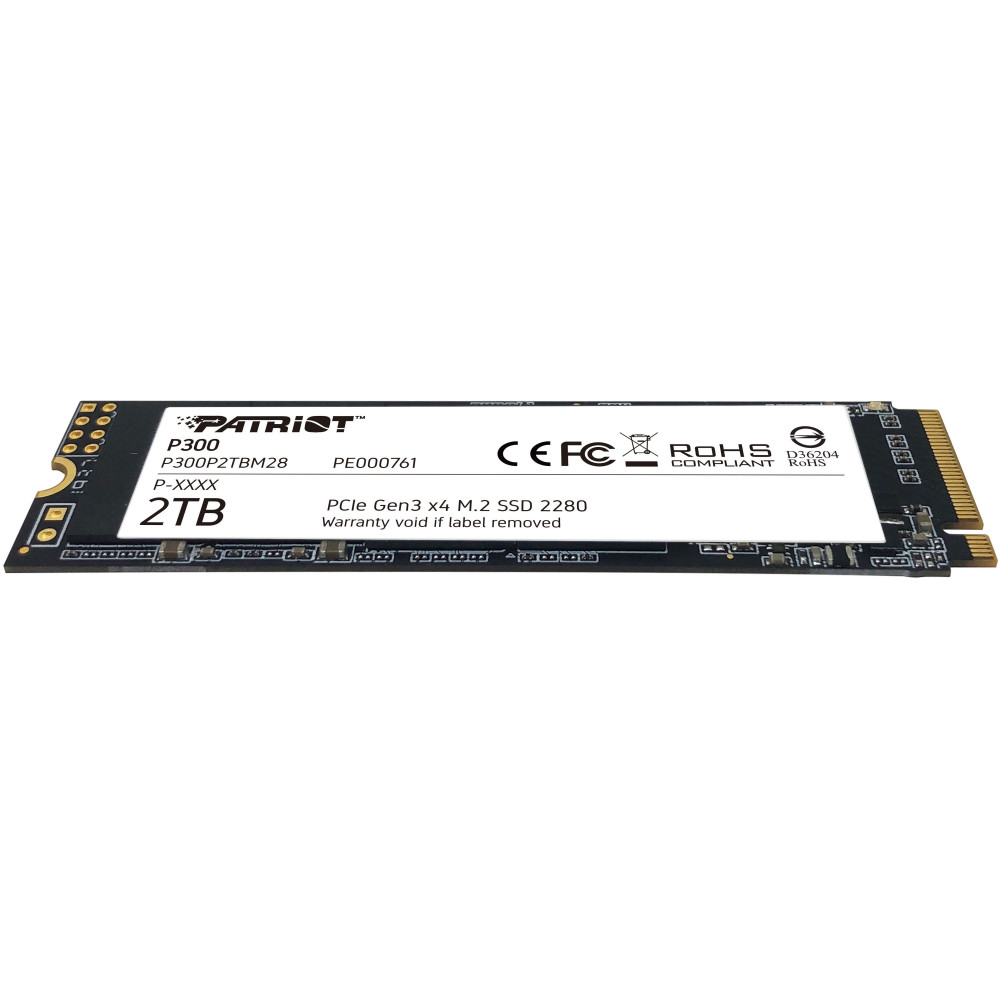 Жесткий диск Patriot P300 P300P2TBM28 SSD (твердотельные), 2 ТБ, M.2, PCIe - миниатюра 3
