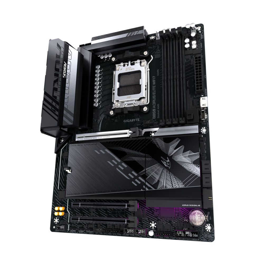 Материнская плата Gigabyte B850 AORUS ELITE WIFI7 (REV1.0)/(REV1.1) ATX, AMD AM5 - миниатюра 4