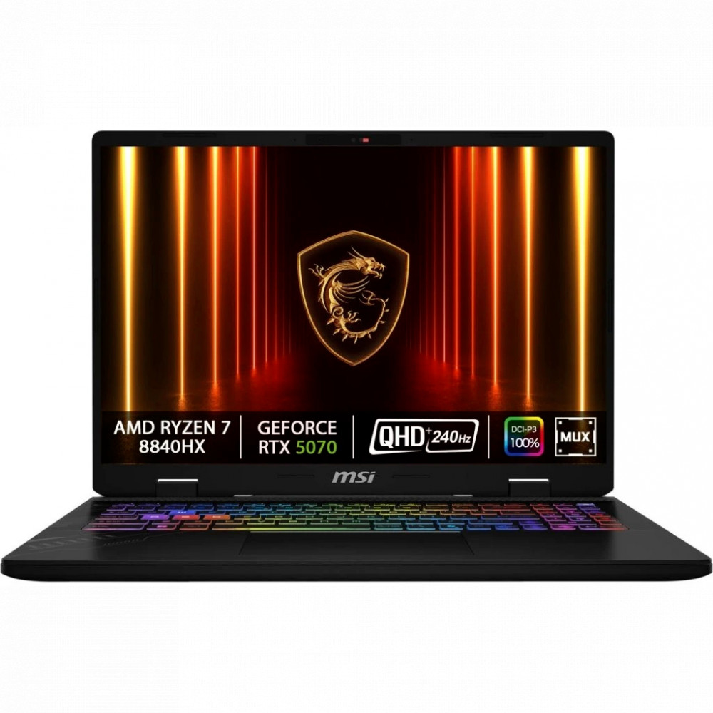 Ноутбук MSI Crosshair A16 HX D8WGKG-078XRU 9S7-15PL21-078 16 ", WQXGA 2560x1600 (16:10), AMD, Ryzen 7, 32 Гб, 1 ТБ, nVidia GeForce RTX 5070 — фото товара