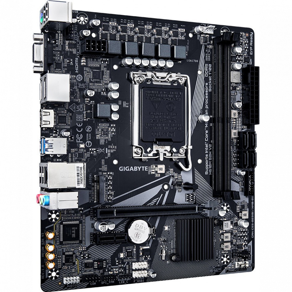 Материнская плата Gigabyte H610M S2H V2 H610M S2H V2 (REV1.0) Micro-ATX, LGA 1700 — фото товара