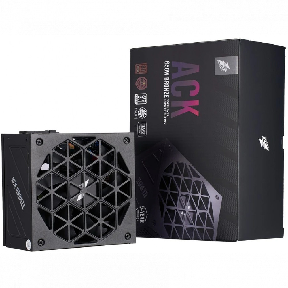 Блок питания 1STPLAYER HA-650AA2 Black HA-650AA2-Black 650 Вт, 80+ Bronze - миниатюра 5