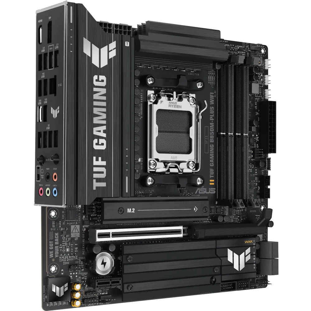 Материнская плата Asus TUF GAMING B850M-PLUS WIFI7 90MB1MU0-M0EAY0 Micro-ATX, AMD AM5 - миниатюра 2