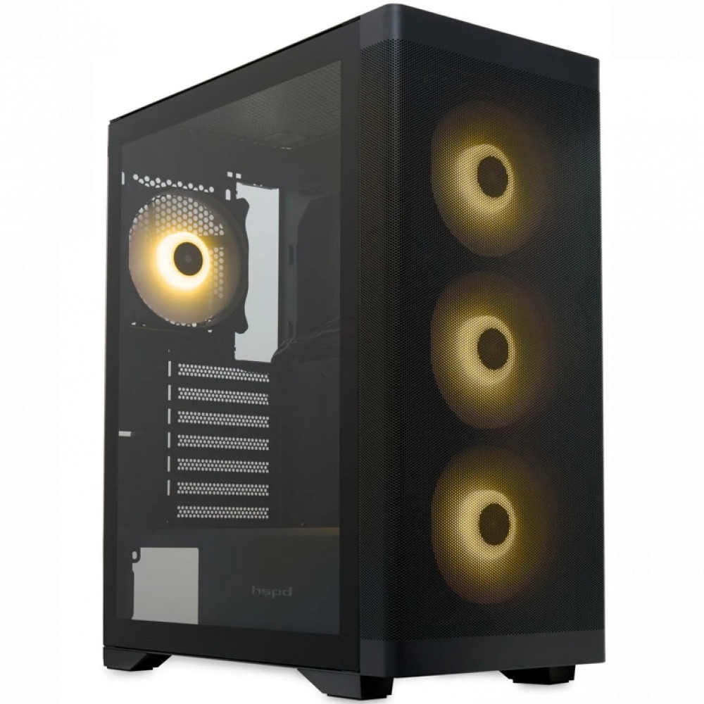 Корпус HSPD M520-TGBK-ARGB Black Mid-Tower — фото товара