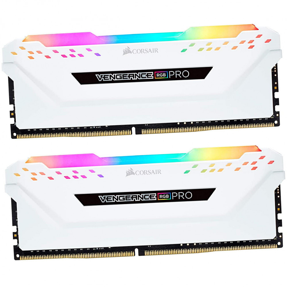 ОЗУ Corsair Vengeance RGB PRO CMW32GX4M2E3200C16W DIMM, DDR4, 32 Гб (2 х 16 Гб), 3200 МГц — фото товара