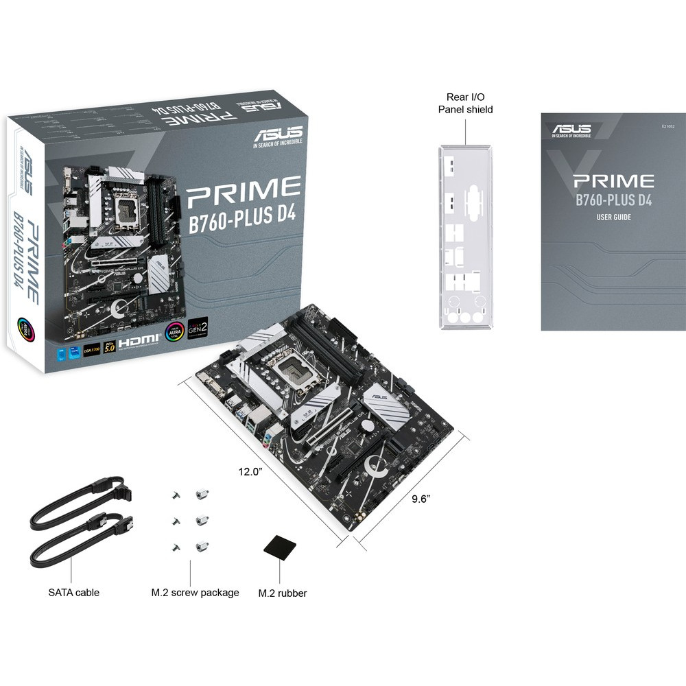 Материнская плата Asus PRIME B760-PLUS D4 90MB1CW0-M1EAY0 ATX, LGA 1700 - миниатюра 4