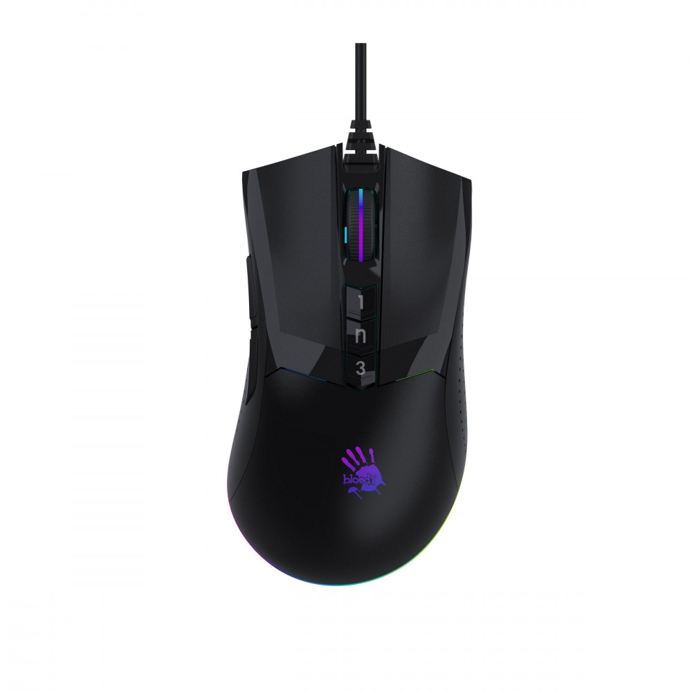 Мышь A4Tech W90 MAX/STONE BLACK ACTIVATED Игровые, Проводная — фото товара