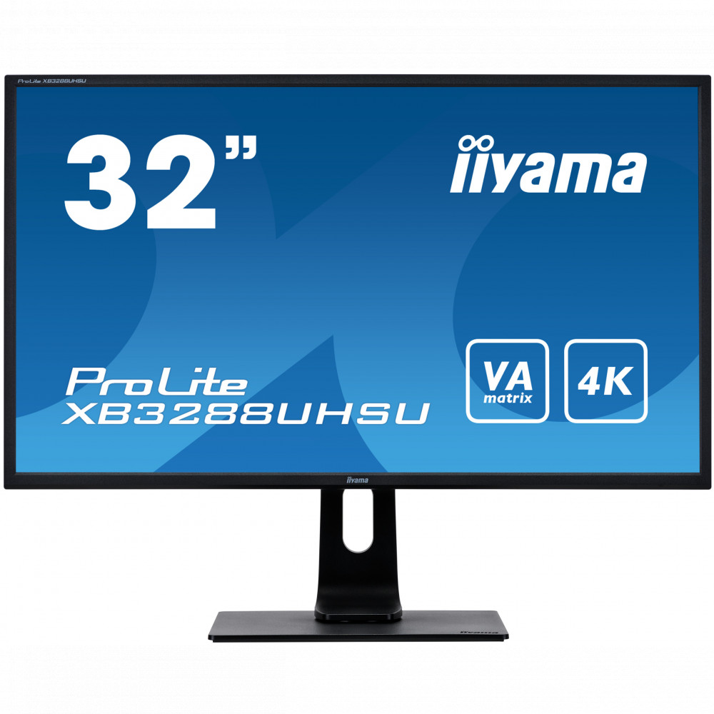 Монитор IIYAMA PROLITE XB3288UHSU-B1 31.5 ", VA, 4K UHD 3840x2160 (16:9), 60 Гц — фото товара