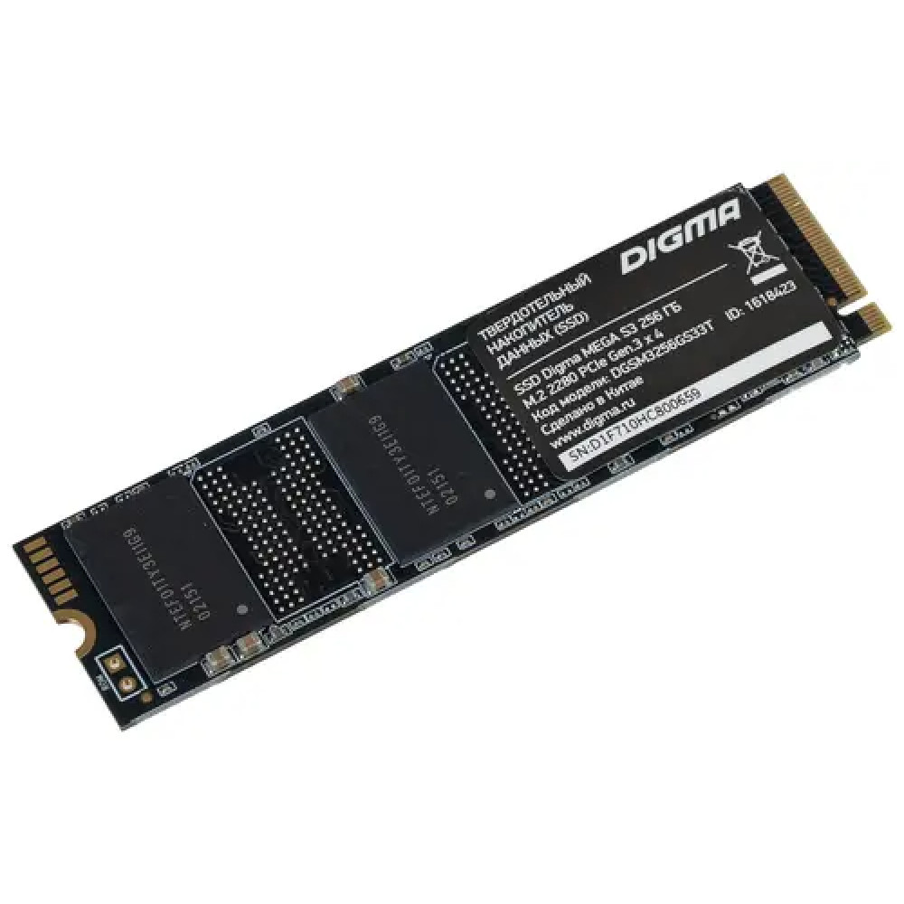 Жесткий диск Digma Mega S3 [DGSM3256GS33T] SSD (твердотельные), 256 ГБ, M.2 — фото товара