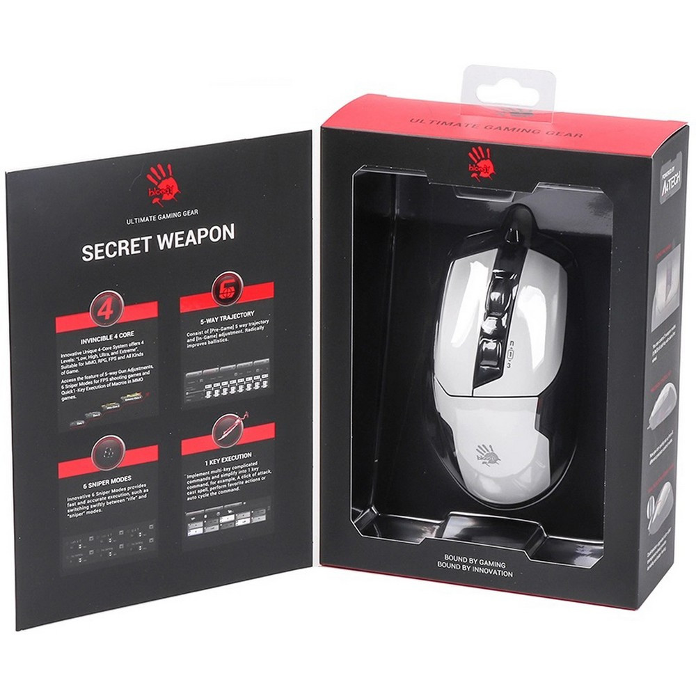 Мышь A4Tech Bloody W70 Max (Panda White) W70-Max-Panda White Игровые, Проводная - миниатюра 9