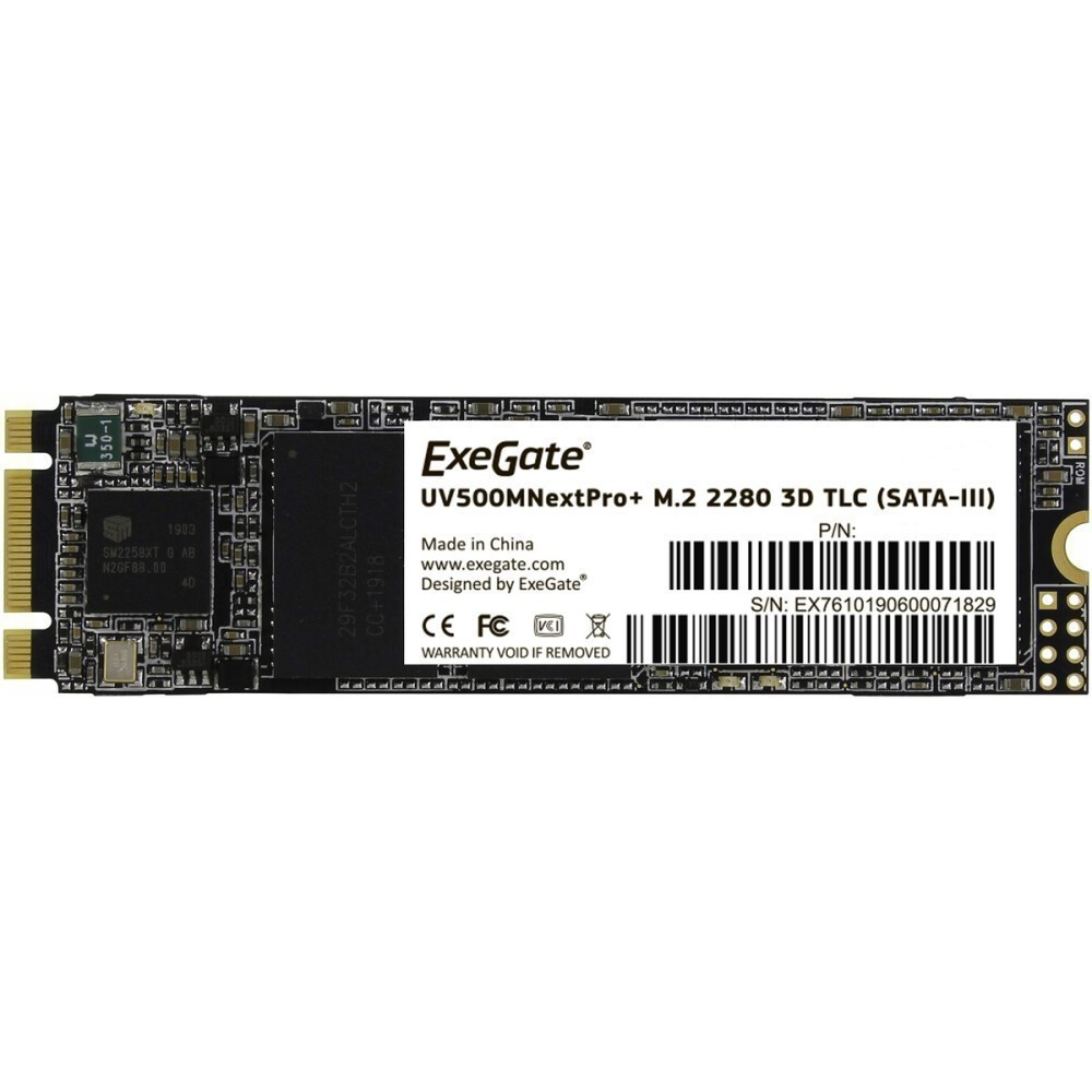 Жесткий диск ExeGate NextPro+ EX295280RUS SSD (твердотельные), 1 ТБ, M.2, SATA — фото товара