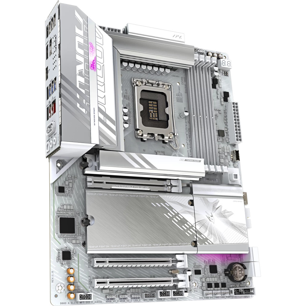 Материнская плата Gigabyte B860 AORUS ELITE WIFI7 ICE ATX, LGA 1851 - миниатюра 2
