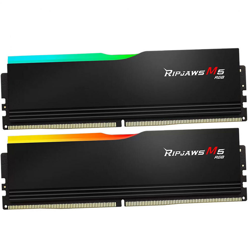 ОЗУ G.Skill RipJaws M5 RGB F5-6000J3238G32GX2-RM5RK DIMM, DDR5, 64 Гб (2 х 32 Гб), 6000 МГц — фото товара