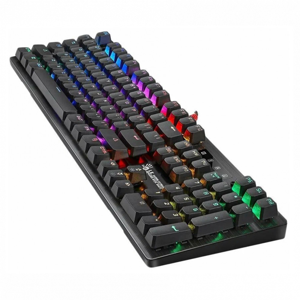 Клавиатура A4Tech B820R BLACK (BLUE SWITCH) Проводная, USB - миниатюра 3