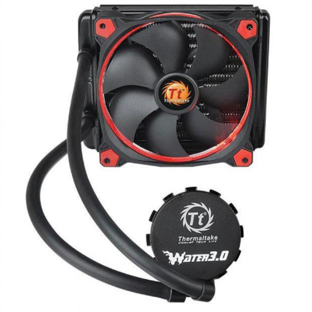 Система охлаждения Thermaltake Water 3.0 Riing Red 140 CL-W150-PL14RE-A Для процессора — фото товара