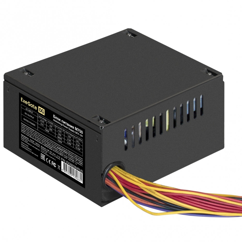 Блок питания ExeGate M750 EX292284RUS 750 Вт, 80+ Silver - миниатюра 2