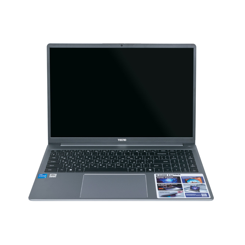 Ноутбук TECNO MEGABOOK K16S K16SAA 16 ", WUXGA 1920x1200 (16:10), Intel, Core i5, 16 Гб, 512 ГБ, Intel UHD Graphics, Windows 11 Home — фото товара