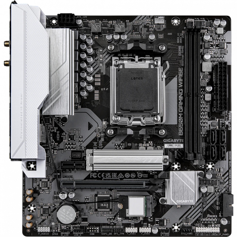 Материнская плата Gigabyte B650M GAMING WIFI6E B650M GAMING WIFI6E (REV1.3) Micro-ATX, AMD AM5 — фото товара