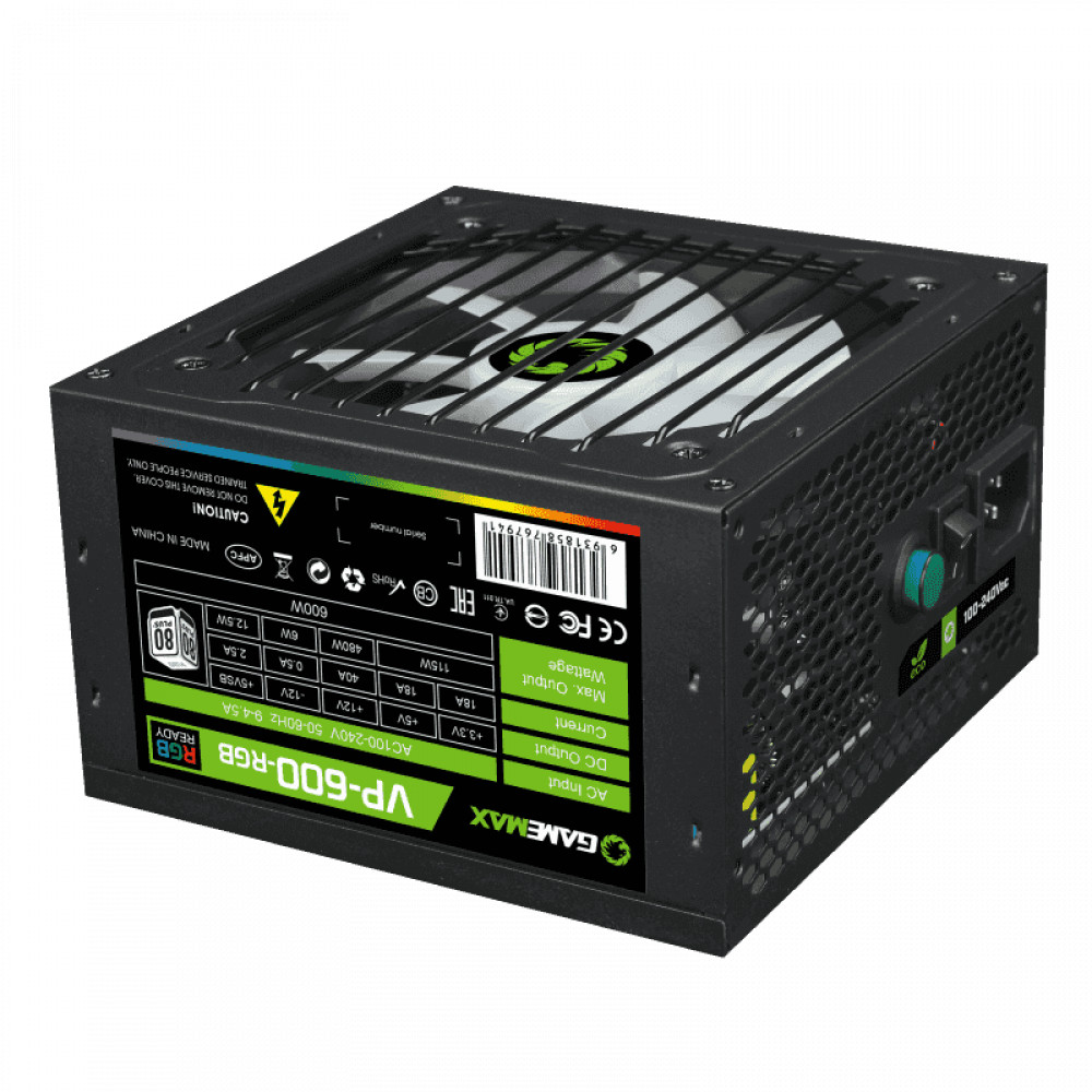 Блок питания GameMax VP 600W RGB M 213105500020 600 Вт, 80+ Bronze - миниатюра 4