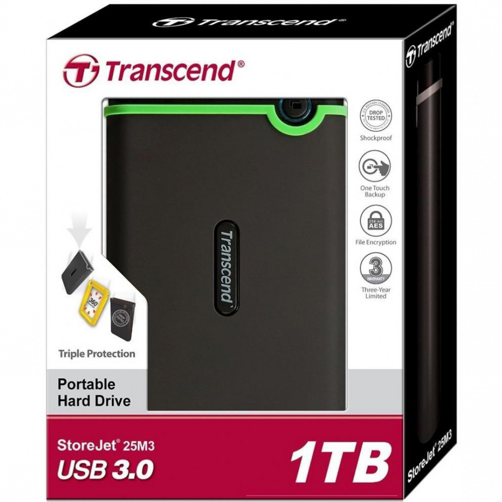 Внешние накопители Transcend StoreJet 25M3 TS1TSJ25M3S 1 ТБ - миниатюра 5