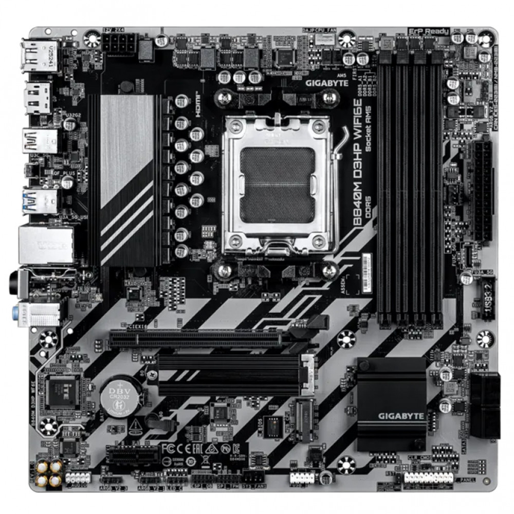 Материнская плата Gigabyte B840M D3HP WIFI6E B840M_D3HP_WIFI6E Micro-ATX, AMD AM5 — фото товара