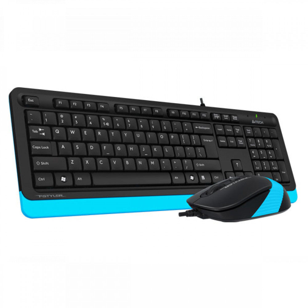 Клавиатура + мышь A4Tech Клавиатура + мышь A4 Fstyler F1010 BLUE - миниатюра 3