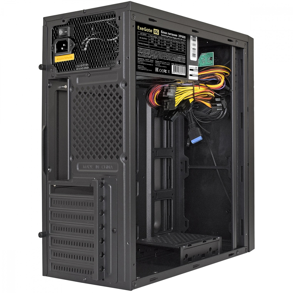 Корпус ExeGate XP-333U-XP600 EX283080RUS Mid-Tower - миниатюра 2