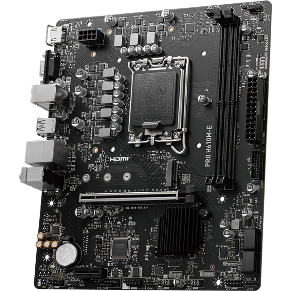 Материнская плата MSI PRO H610M-E Micro-ATX, LGA 1700 - миниатюра 3