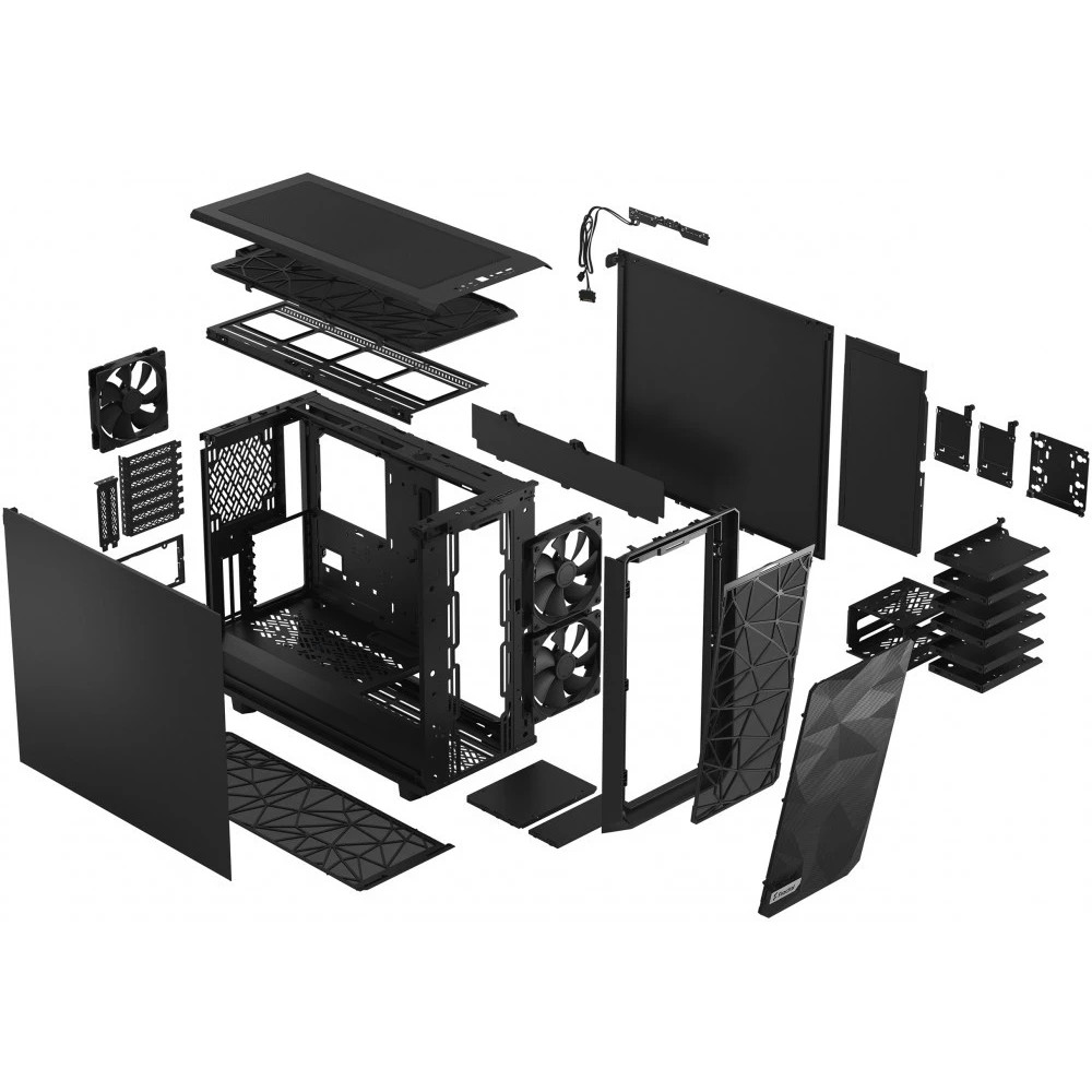 Корпус FRACTAL DESIGN Meshify 2 Black FD-C-MES2C-08 Mid-Tower - миниатюра 10