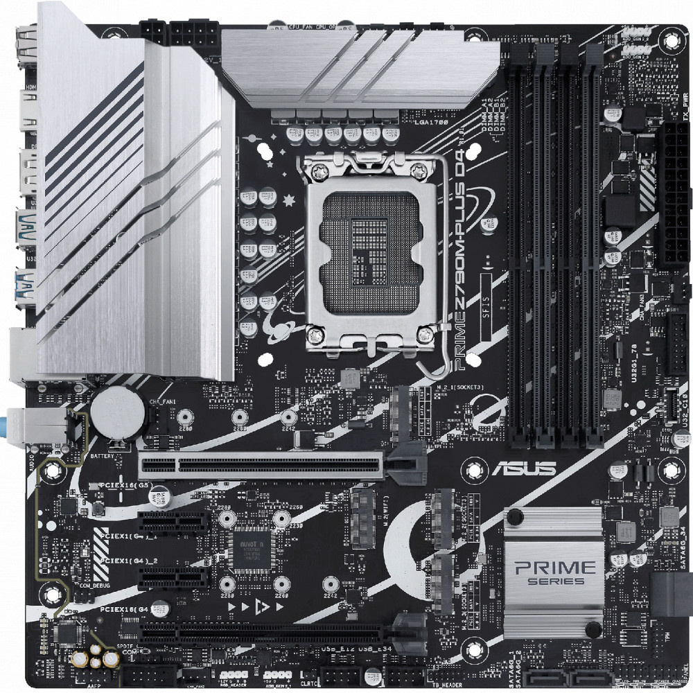 Материнская плата Asus PRIME Z790M-PLUS DDR4 90MB1D20-M0EAY0 Micro-ATX, LGA 1700 - миниатюра 2
