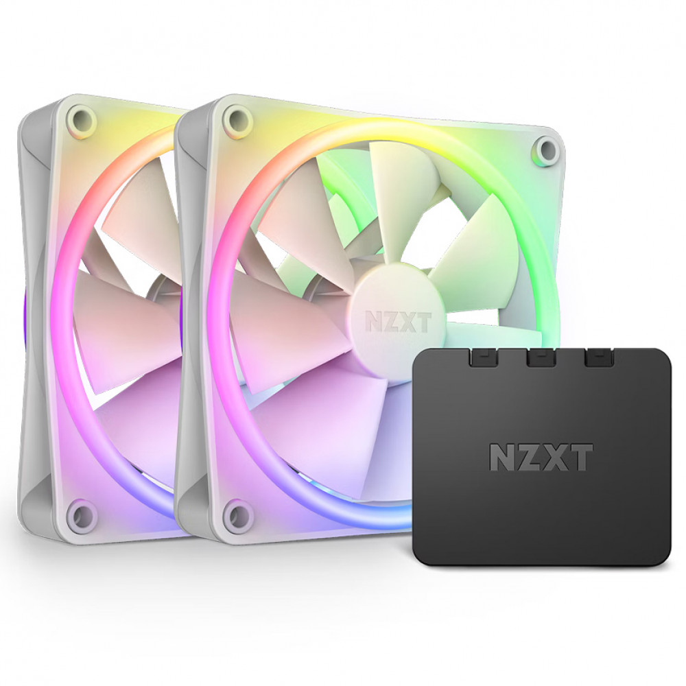 Система охлаждения NZXT F120 RGB Duo Fan 120mm PWM White Triple Pack RF-D12TF-W1 Для системного блока — фото товара