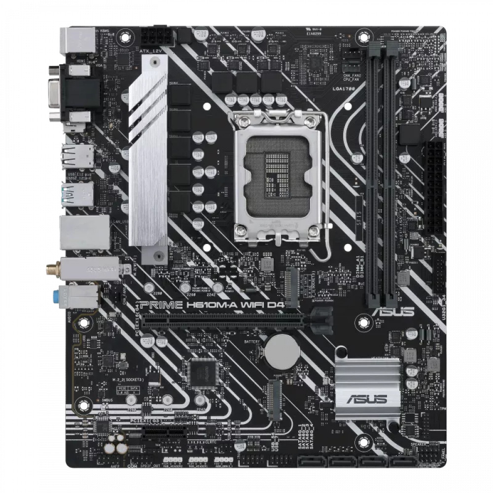 Материнская плата Asus PRIME H610M-A WIFI D4 90MB1C80-M0EAY0 Micro-ATX, LGA 1700 — фото товара