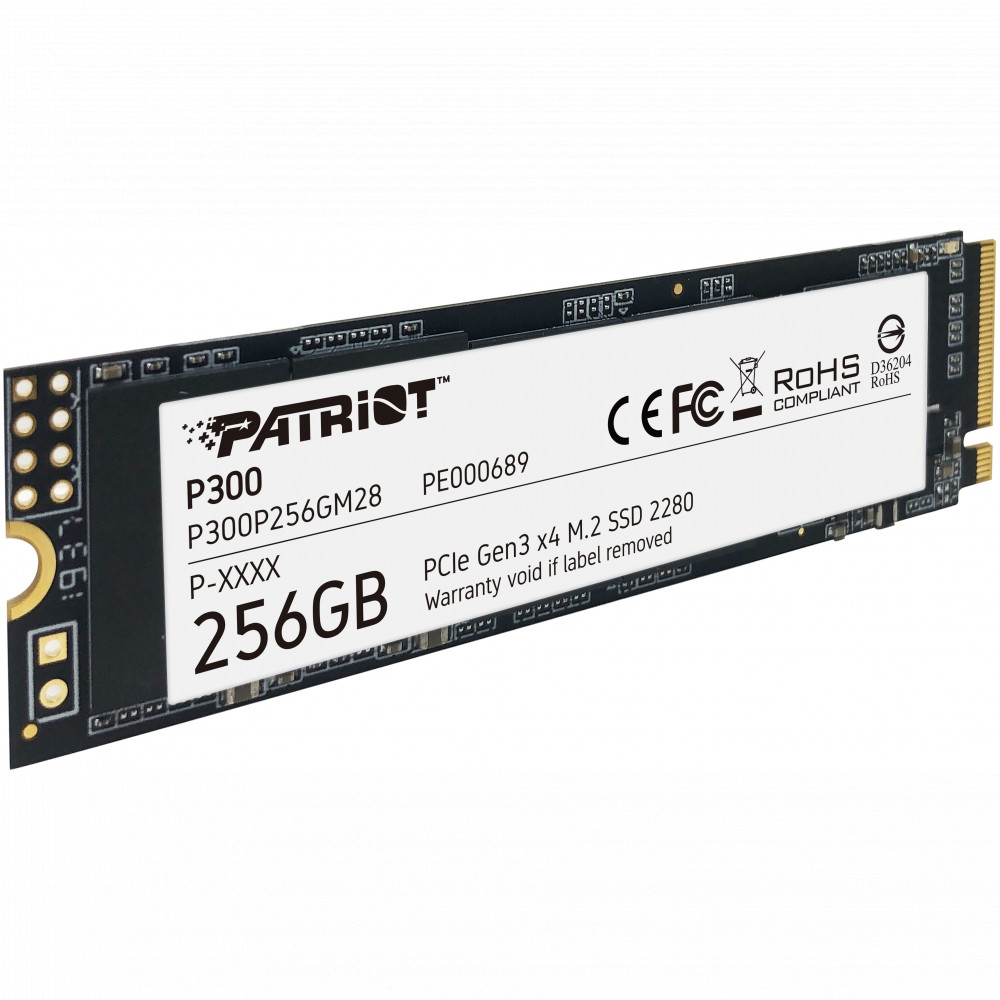 Жесткий диск Patriot P300 P300P256GM28 SSD (твердотельные), 256 ГБ, M.2, PCIe - миниатюра 2