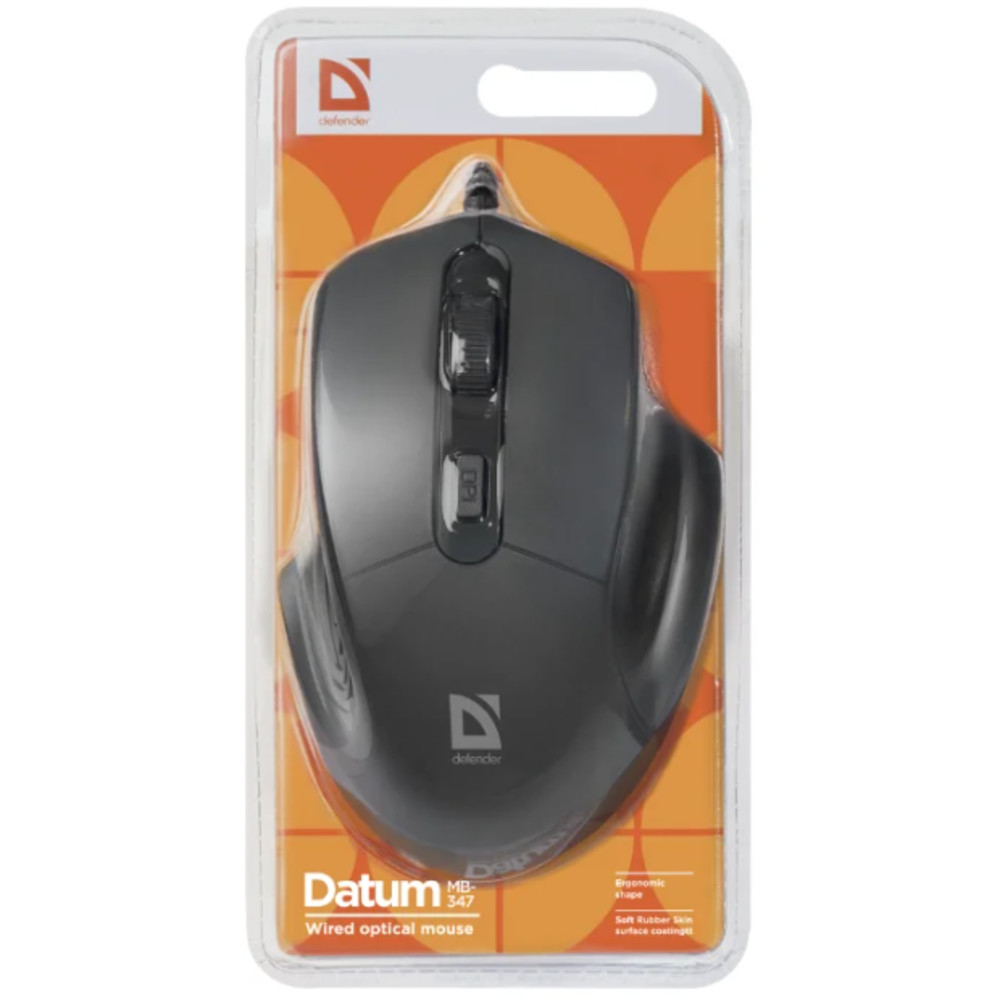 Мышь Defender DATUM MB-347 52347 Бюджетные, Проводная - миниатюра 4