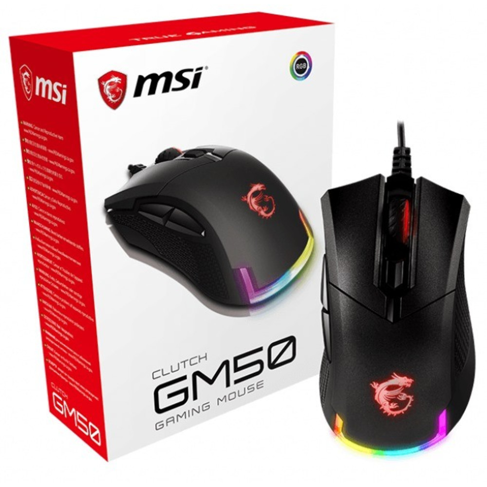 Мышь MSI Clutch GM50 GM50 GAMING Игровые, Проводная — фото товара