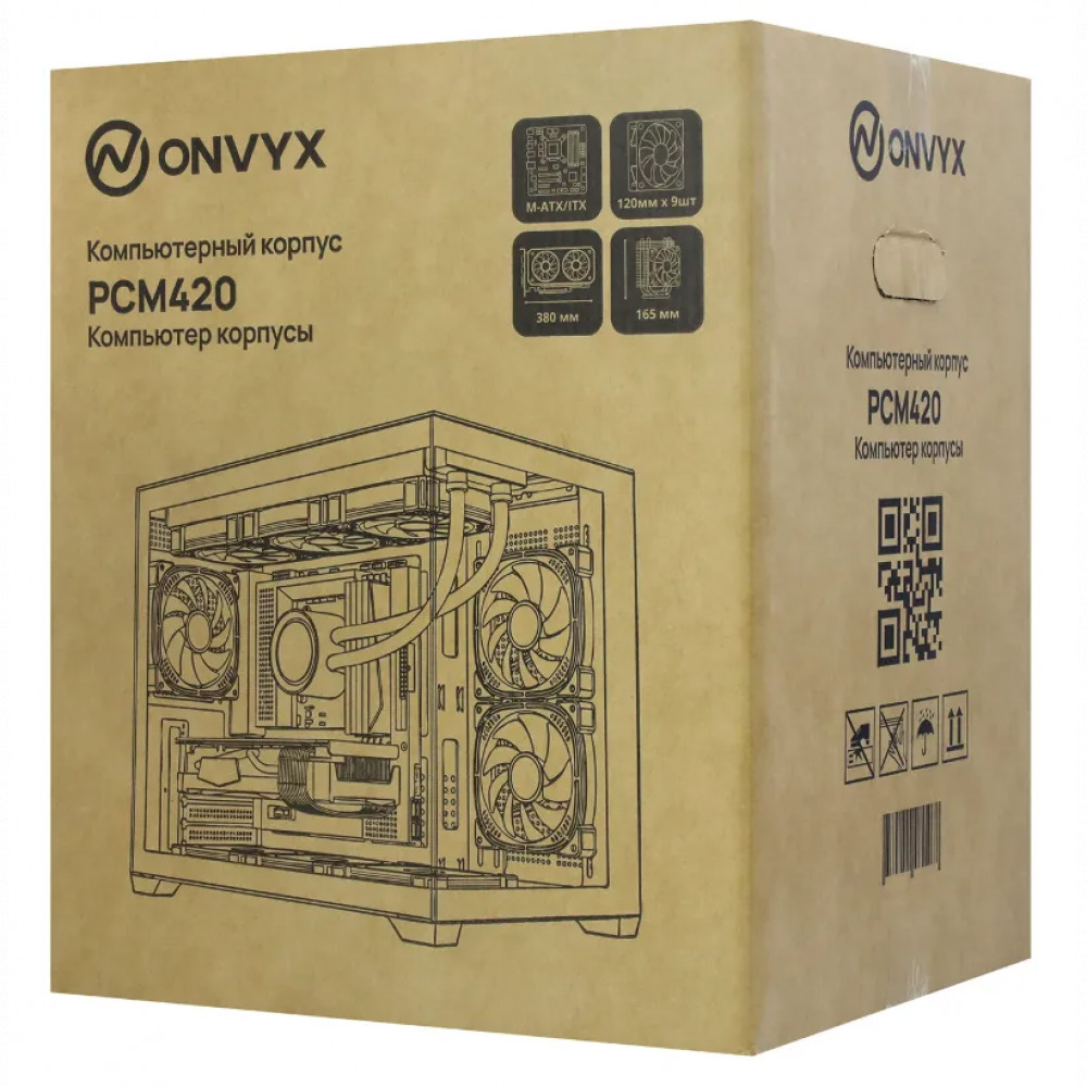 Корпус ONVYX PCM420K Black Mid-Tower - миниатюра 3