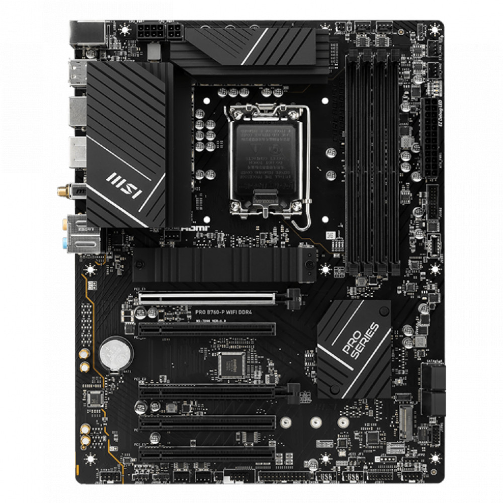 Материнская плата MSI PRO B760-P WIFI DDR4 ATX, LGA 1700 — фото товара