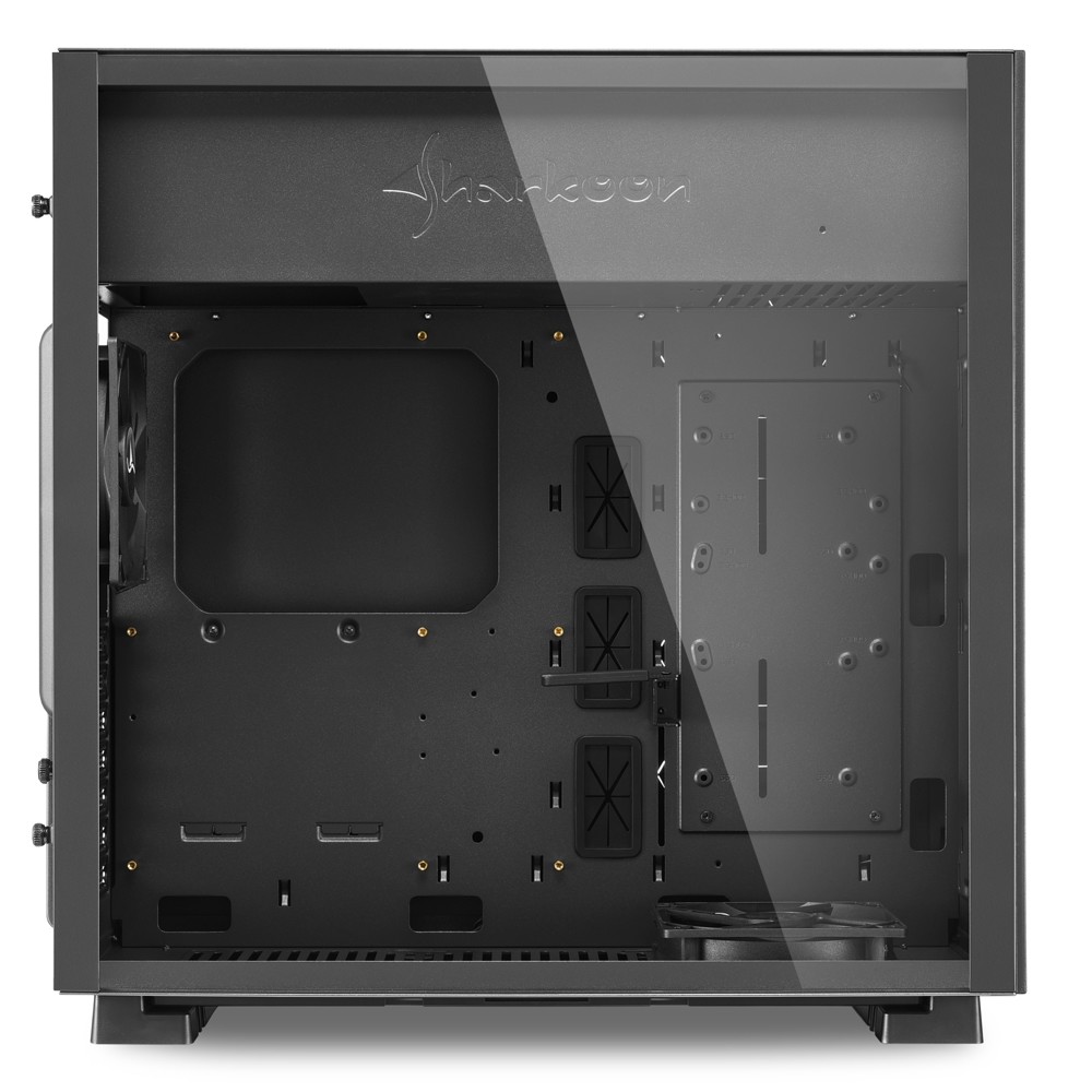 Корпус Sharkoon PURE STEEL BLACK Mid-Tower - миниатюра 3