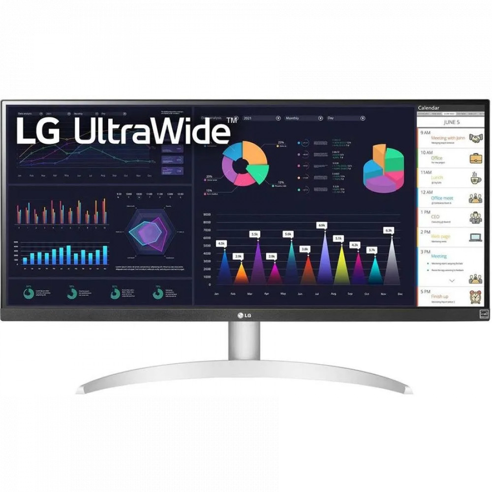 Монитор LG UltraWide 29WQ600-W 29WQ600-W.ARUZ 29 ", IPS, Ultra-Wide Full HD 2560x1080 (21:9), 100 Гц — фото товара