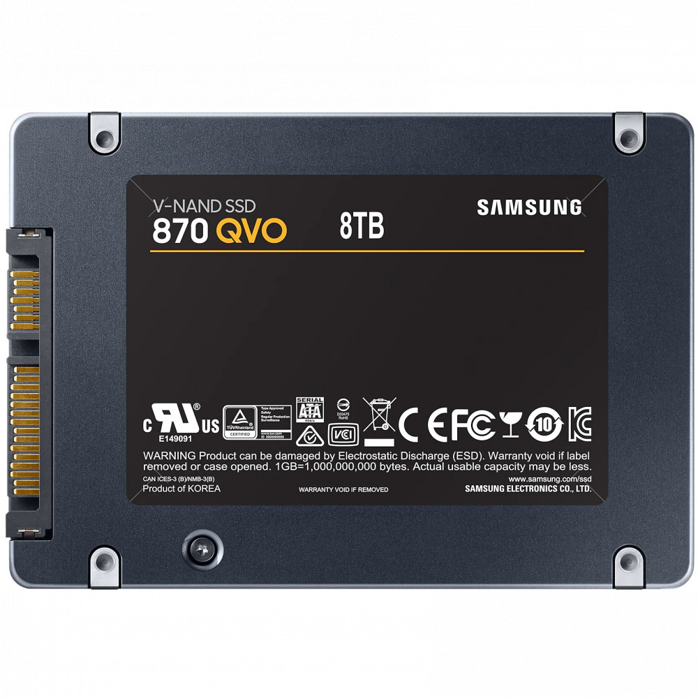 Жесткий диск Samsung 870 QVO MZ-77Q8T0BW SSD (твердотельные), 8 ТБ, 2.5 дюйма, SATA - миниатюра 5