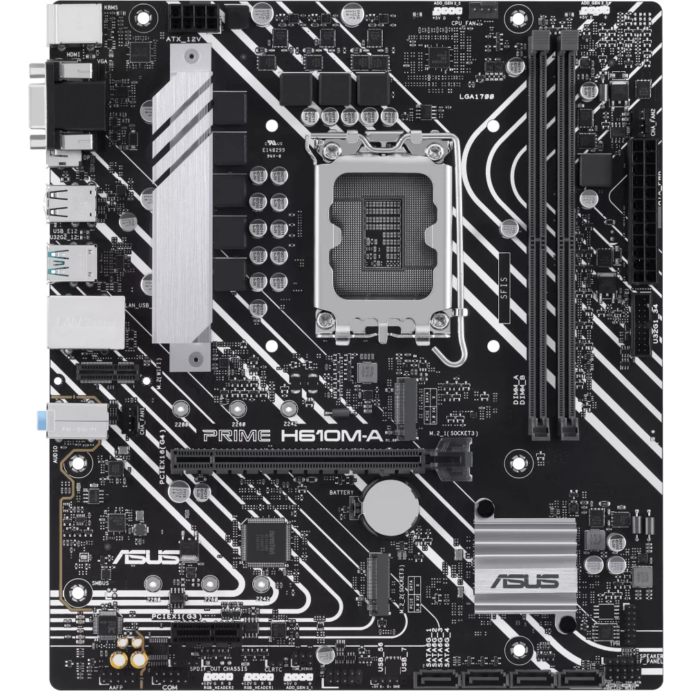 Материнская плата Asus PRIME H610M-A-CSM 90MB1G20-M0EAYC Micro-ATX, LGA 1700 - миниатюра 2