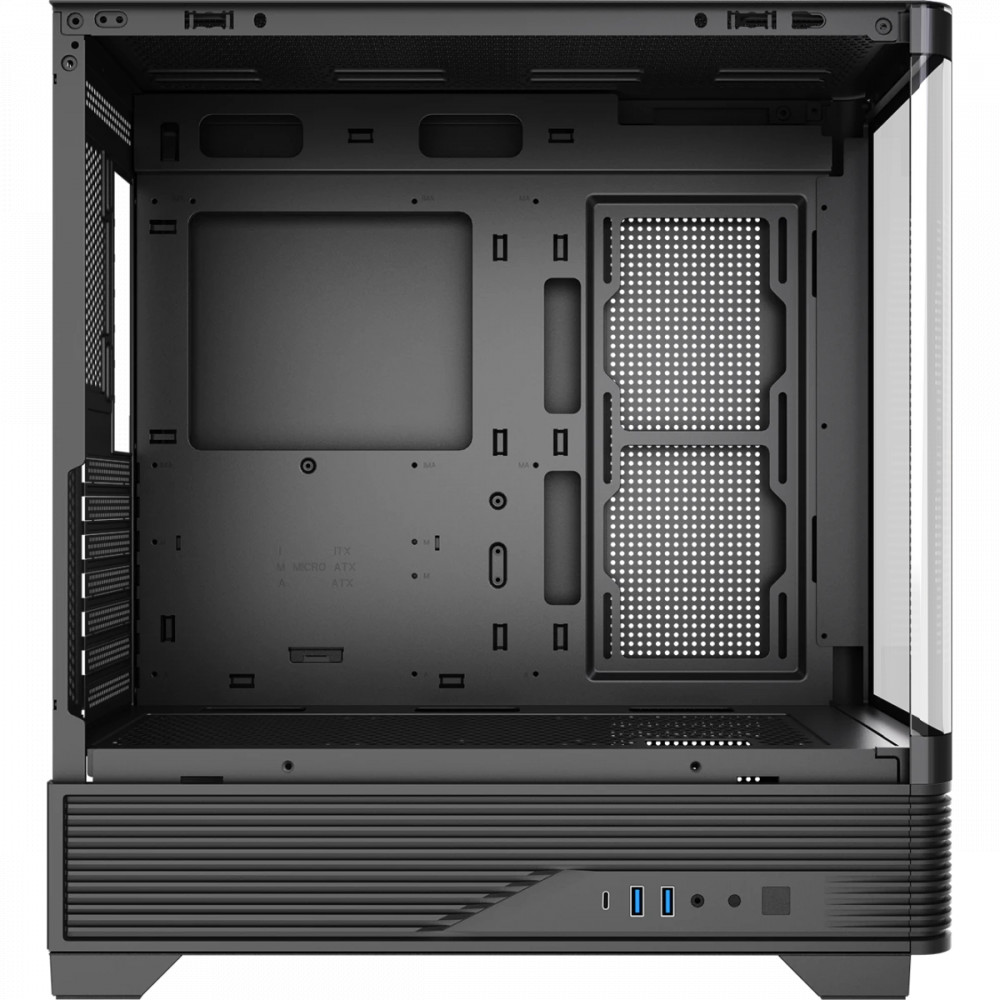 Корпус HSPD F560-TGBK Black Mid-Tower - миниатюра 2