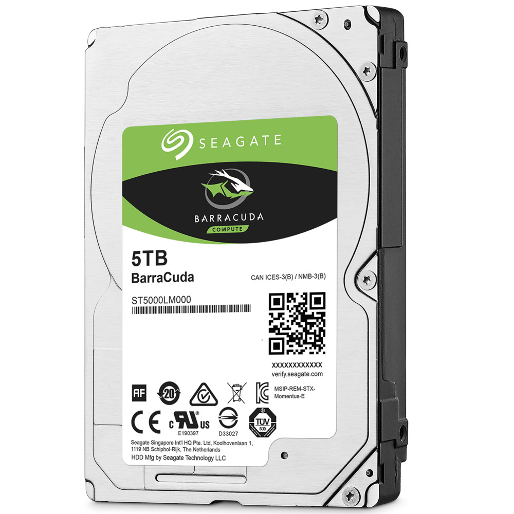 Жесткий диск Seagate BarraCuda ST5000LM000 HDD (классические), 5 ТБ, 2.5 дюйма, SATA — фото товара