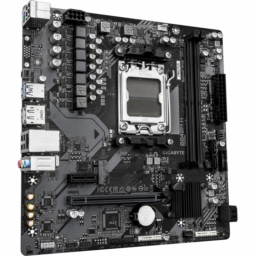 Материнская плата Gigabyte B840M H Micro-ATX, AMD AM5 - миниатюра 2