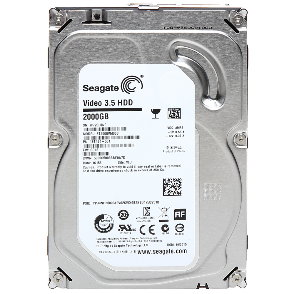 Жесткий диск Seagate Video 3.5 HDD ST2000VM003 HDD (классические), 2 ТБ, 3.5 дюйма, SATA — фото товара