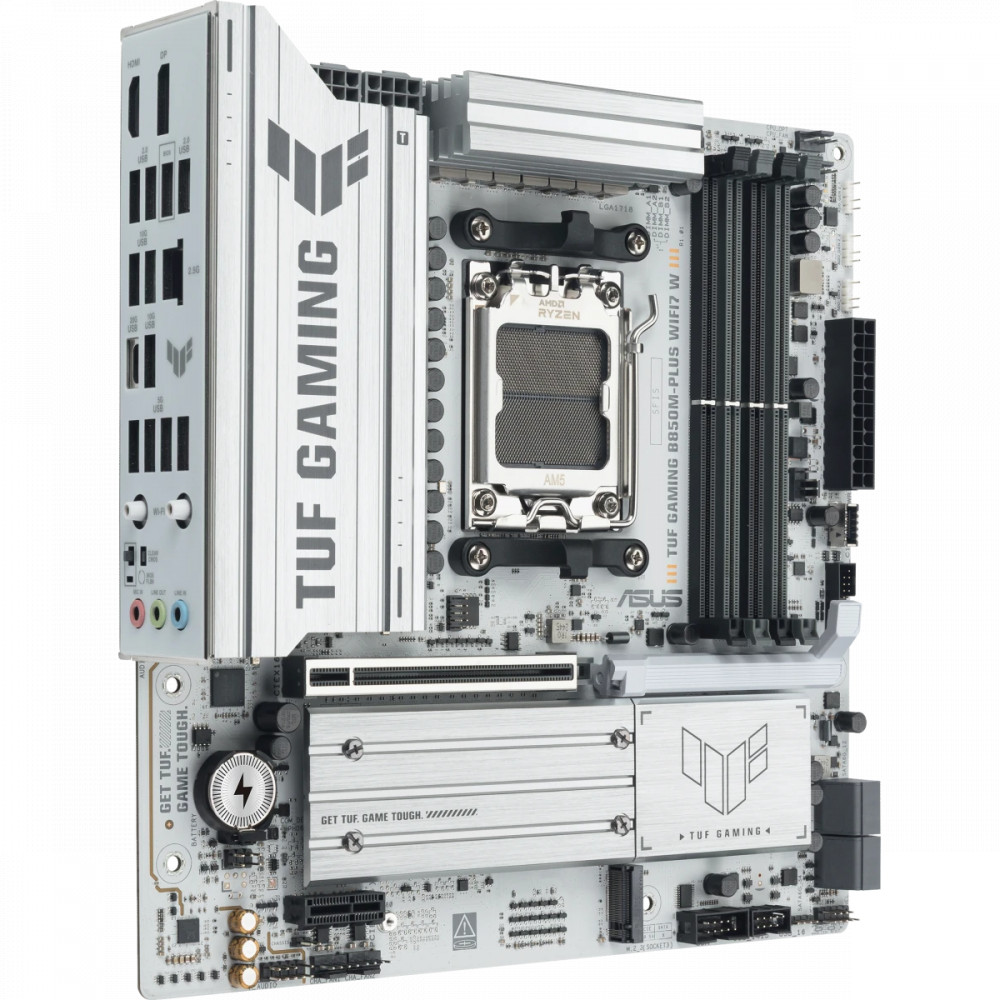 Материнская плата Asus TUF GAMING B850M-PLUS WIFI7 W 90MB1MD0-M0EAY0 Micro-ATX, AMD AM5 - миниатюра 2