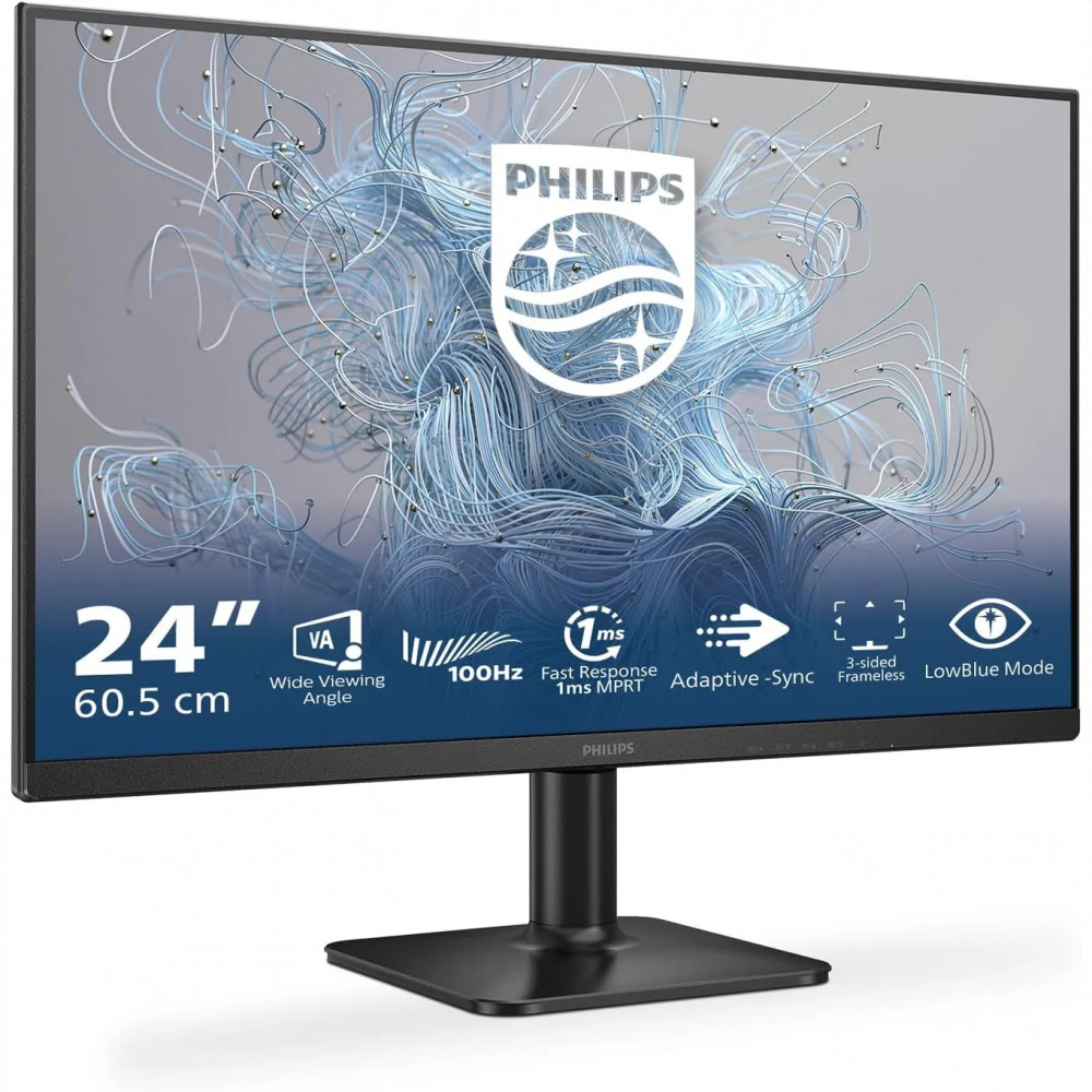 Монитор Philips 24E2N1100LB/01 24E2N1100LB/01/00 23.8 ", VA, Full HD 1920x1080 (16:9), 100 Гц — фото товара